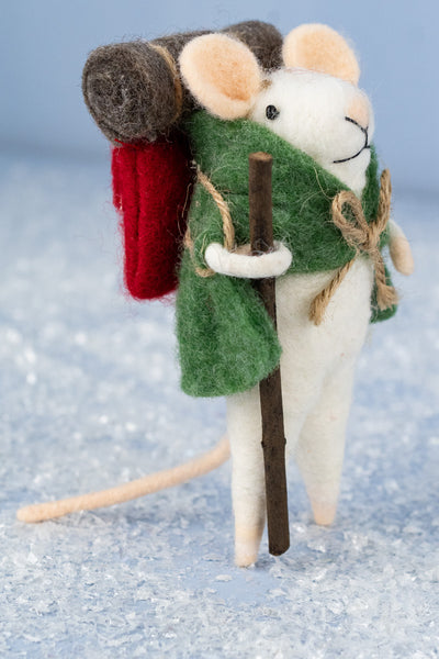 Hiking Henri Mouse Ornament