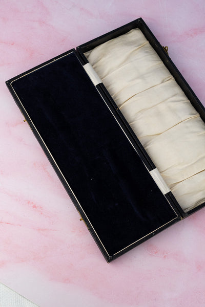 1902 Mother of Pearl and Sterling Cake Knife & Fork