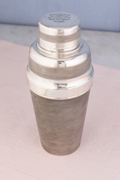 1933 English "Muddling Through" Silverplate Shaker