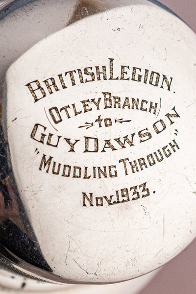 1933 English "Muddling Through" Silverplate Shaker