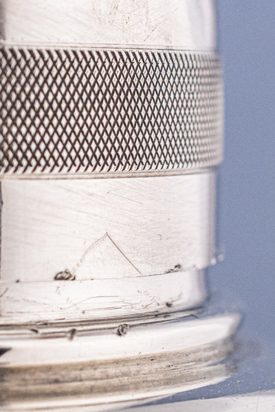 1933 English "Muddling Through" Silverplate Shaker