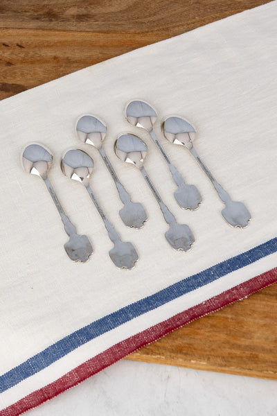 Vintage 1977 Queen Elizabeth Jubilee Silverplate Teaspoon - Set of 6