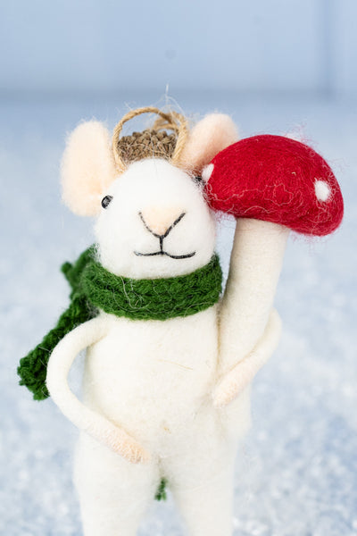 Mushroom Max Mouse Ornament