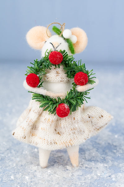 Joyful Juliet Mouse Ornament