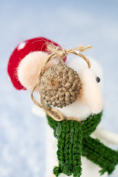 Mushroom Max Mouse Ornament