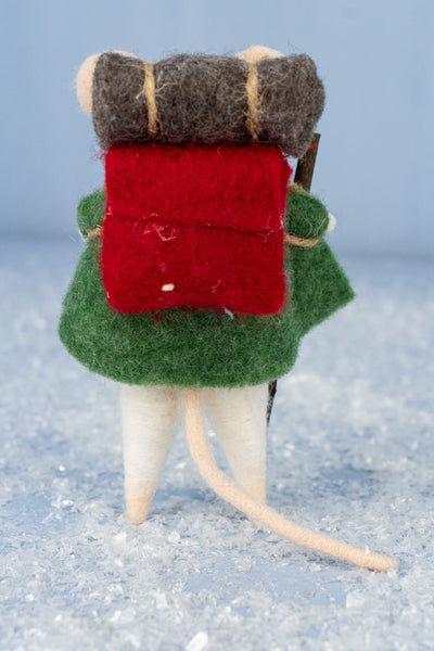 Hiking Henri Mouse Ornament