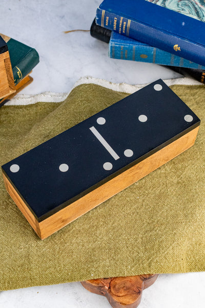 Acacia Wood Domino Set