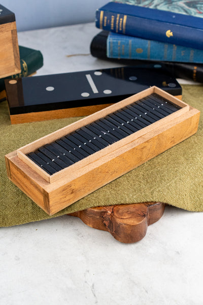 Acacia Wood Domino Set