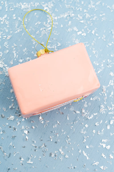 Anchovies Tin Glass Ornament