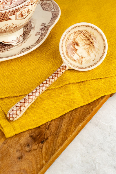 Antique Aesthetic Movement Sauce Tureen with Liner & Ladle