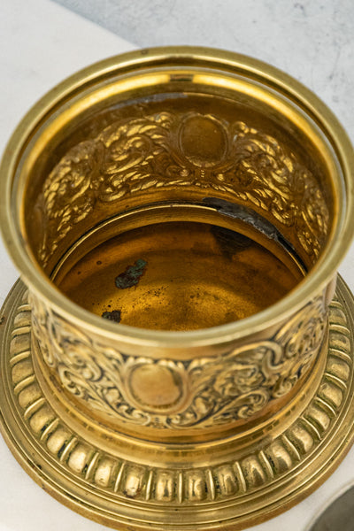 Antique Brass Tobacco Canister