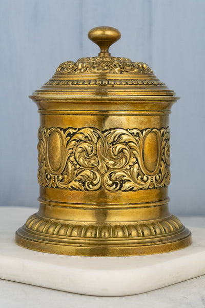 Antique Brass Tobacco Canister