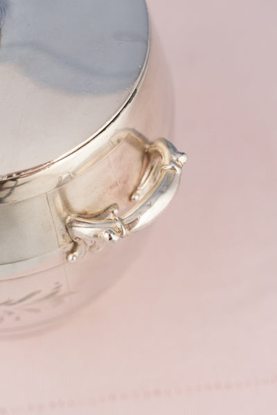 Antique Canadian Silverplate Biscuit Barrel