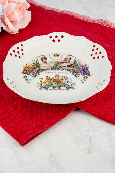 Antique Coronation 1902 Commemorative Plate