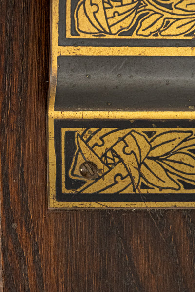 Antique English Brass Hanging Paper Rack