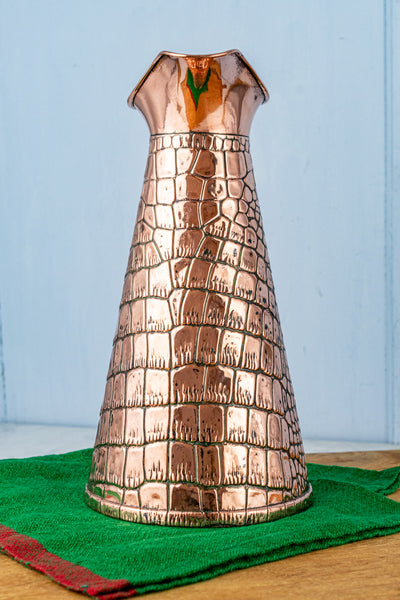 Antique English Copper Crocodile Pitcher