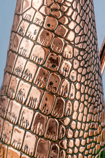 Antique English Copper Crocodile Pitcher