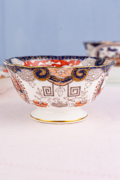 Antique English Imari Cup & Saucer