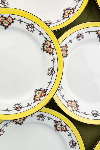 Antique English Dessert Plates - Set of 10