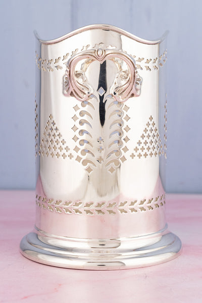 Antique English Silverplate Bottle Stand