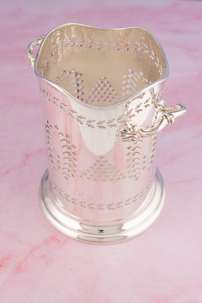 Antique English Silverplate Bottle Stand