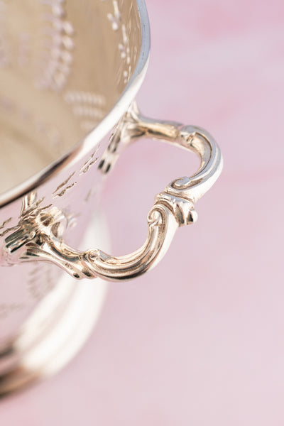 Antique English Silverplate Bottle Stand