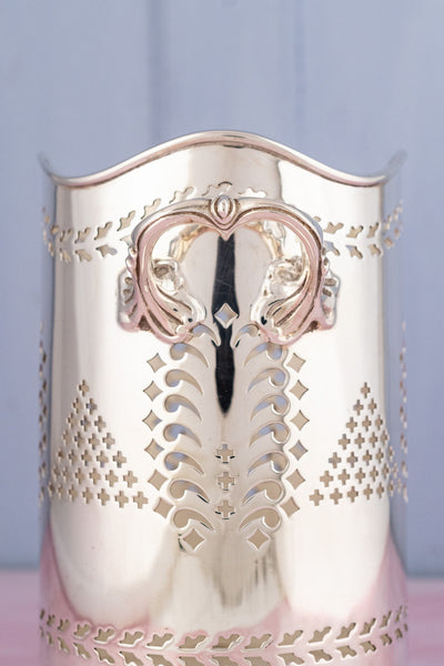 Antique English Silverplate Bottle Stand