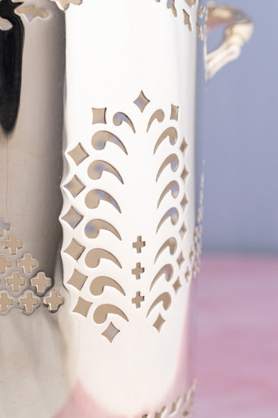 Antique English Silverplate Bottle Stand