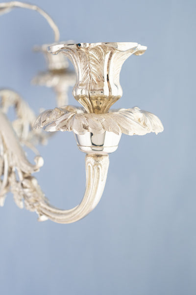 Antique English Silverplate Candelabra Épergne