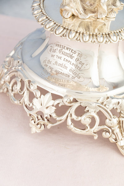 Antique English Silverplate Candelabra Épergne