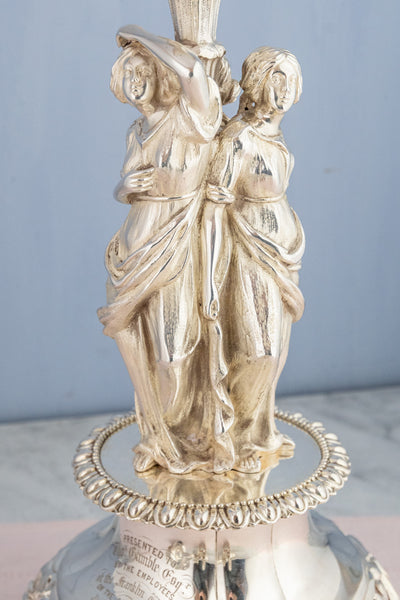 Antique English Silverplate Candelabra Épergne