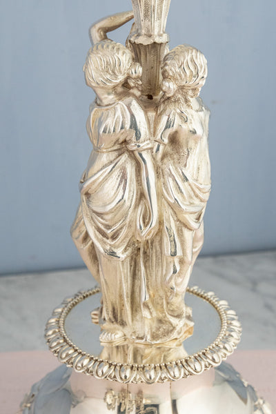 Antique English Silverplate Candelabra Épergne