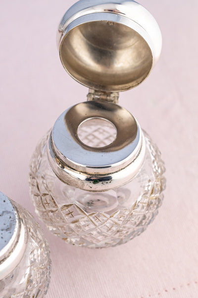 Antique English Silverplate Desk Stand