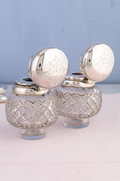 Antique English Silverplate Desk Stand