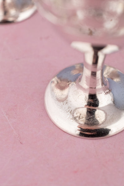 Antique English Silverplate Egg Cruet - Service for 6