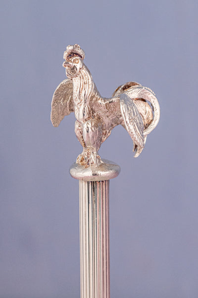 Antique English Silverplate Egg Cruet - Service for 6