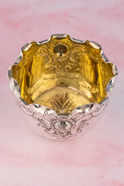 Victorian English Silverplate Milk and Sugar Set in Stand