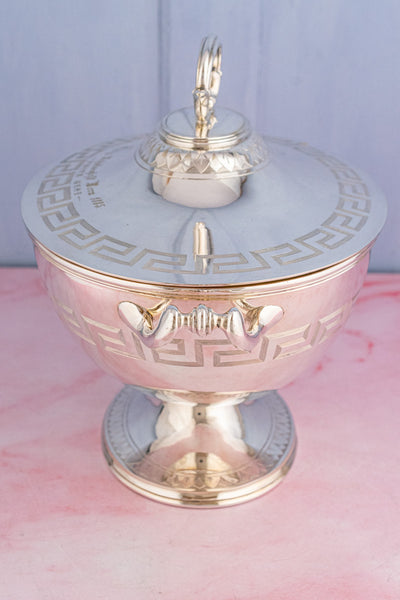Antique Silverplate Tureen Trophy