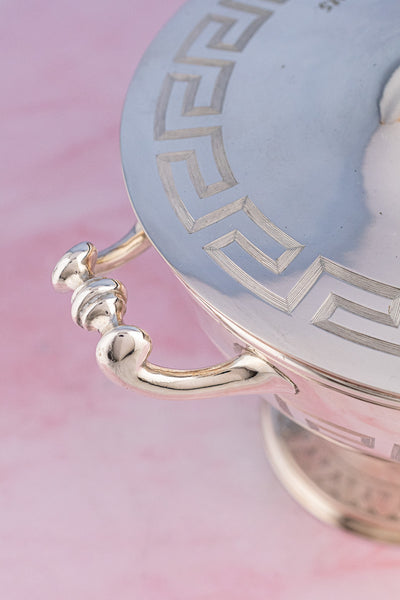 Antique Silverplate Tureen Trophy