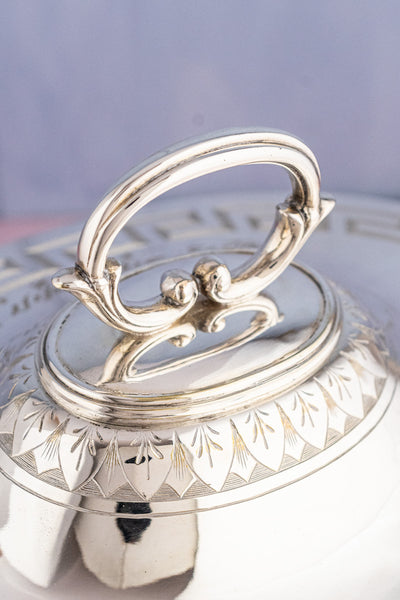 Antique Silverplate Tureen Trophy