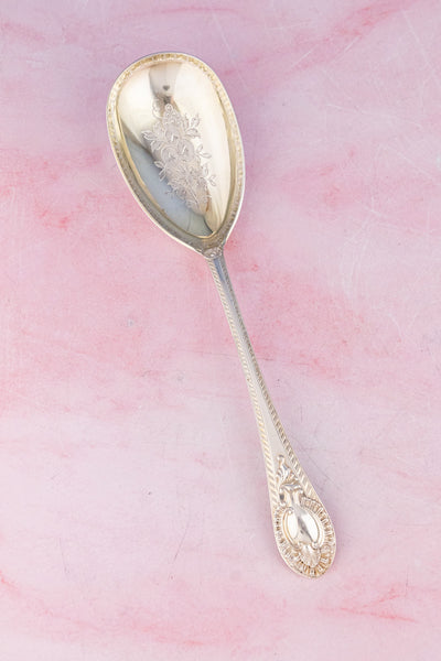 Antique Silverplate Serving Spoons