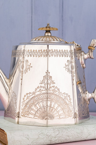 Victorian English Silverplate Teapot