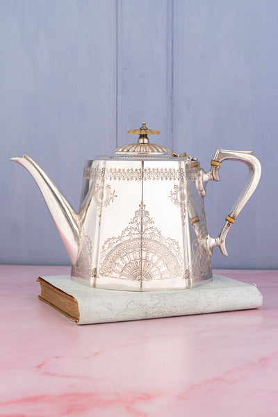 Victorian English Silverplate Teapot