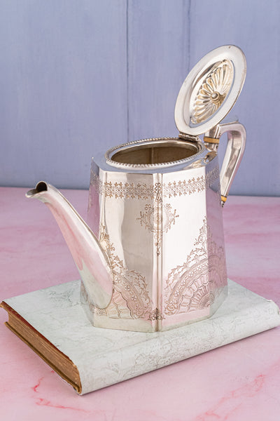 Victorian English Silverplate Teapot