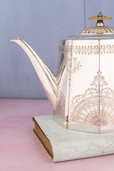 Victorian English Silverplate Teapot