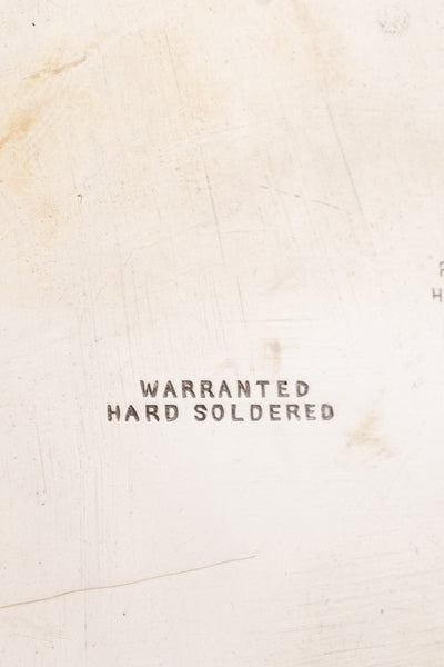 Antique English Silverplate & Blush Cut Crystal Condiment Stand