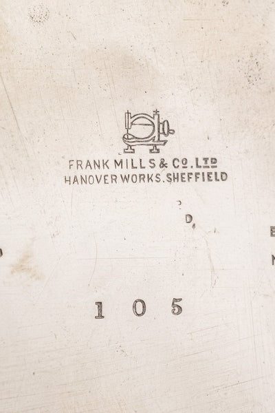 Antique English Silverplate & Blush Cut Crystal Condiment Stand