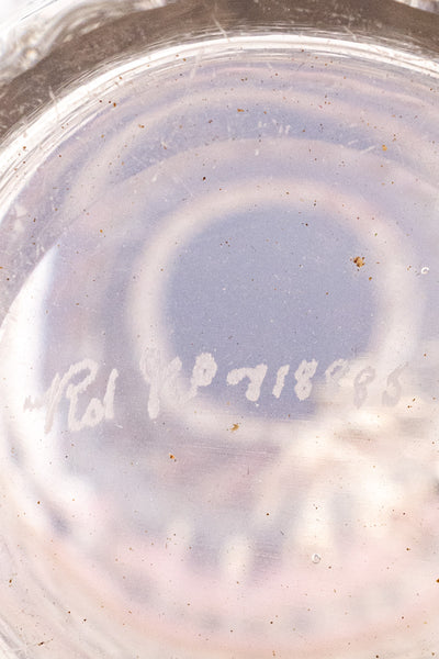 Antique English Silverplate and Engraved Crystal Cocktail Shaker