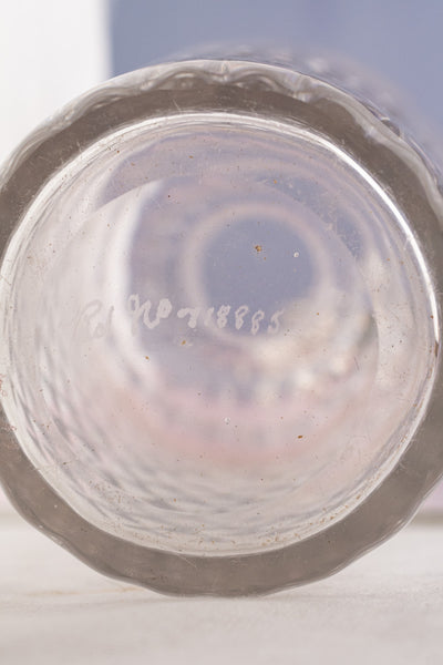 Antique English Silverplate and Engraved Crystal Cocktail Shaker