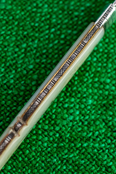 Antique English Sterling Silver and Mother of Pearl Pocket Knife